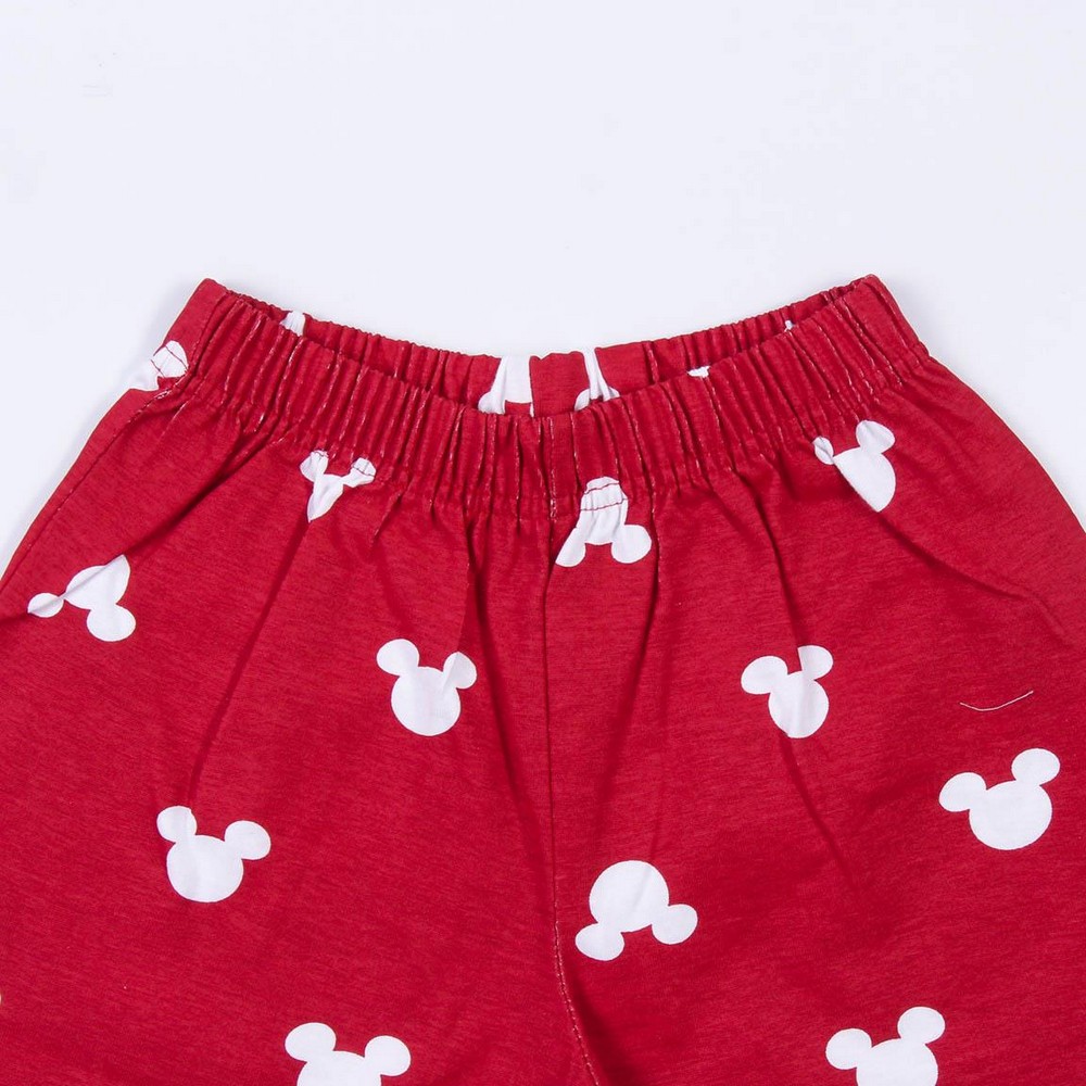 Pijamaua de Vară Mickey Mouse Roșu Gri - Mărime 6 Ani