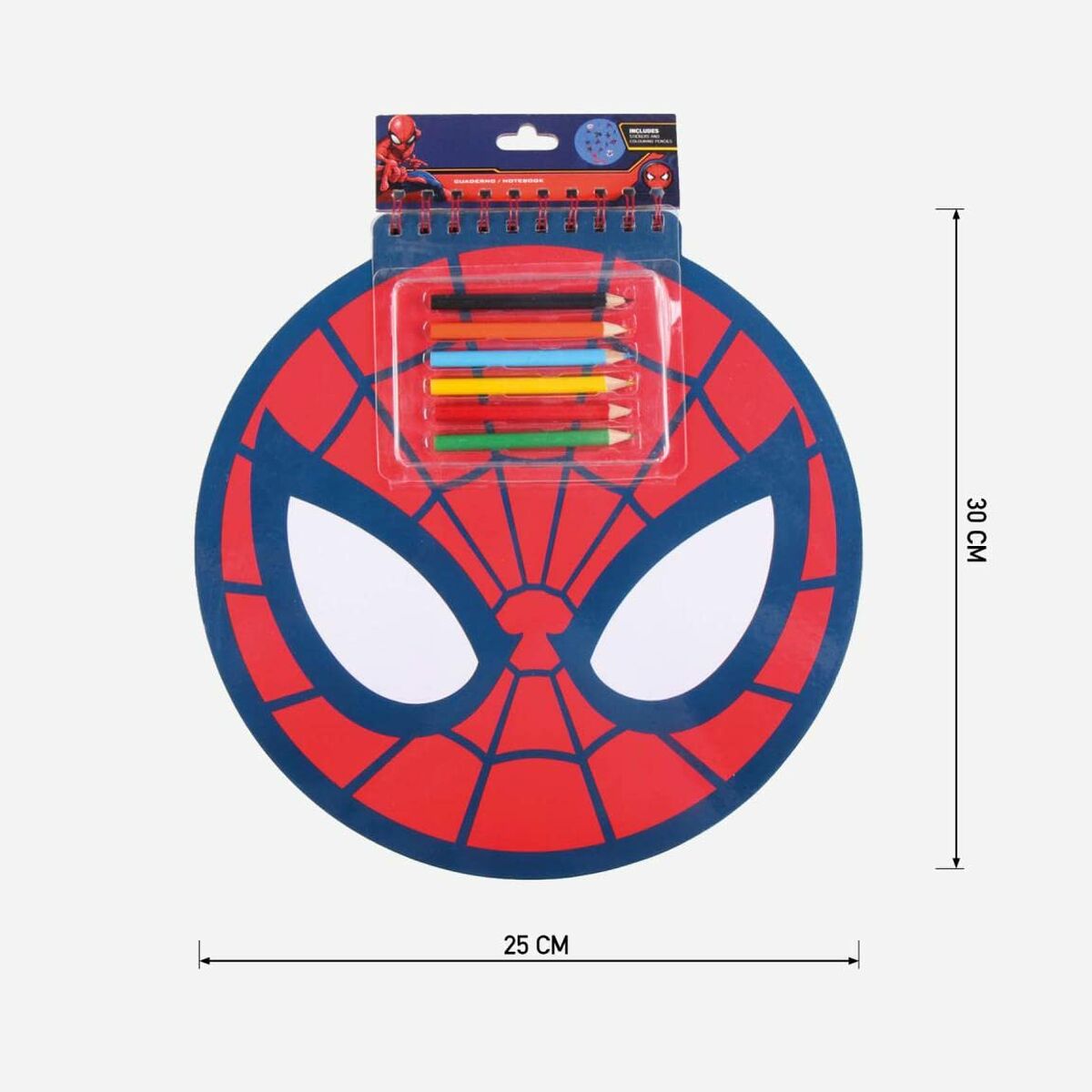 Set de Papetărie Spiderman Notebook (30 x 30 x 1 cm)