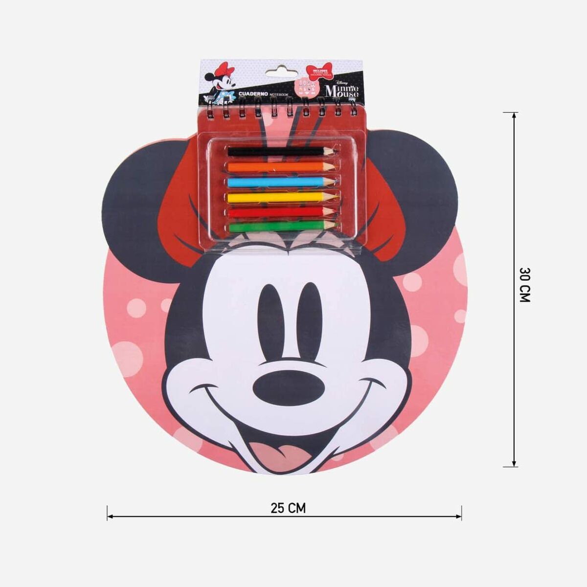 Set de Papetărie Minnie Mouse Notebook (30 x 30 x 1 cm)