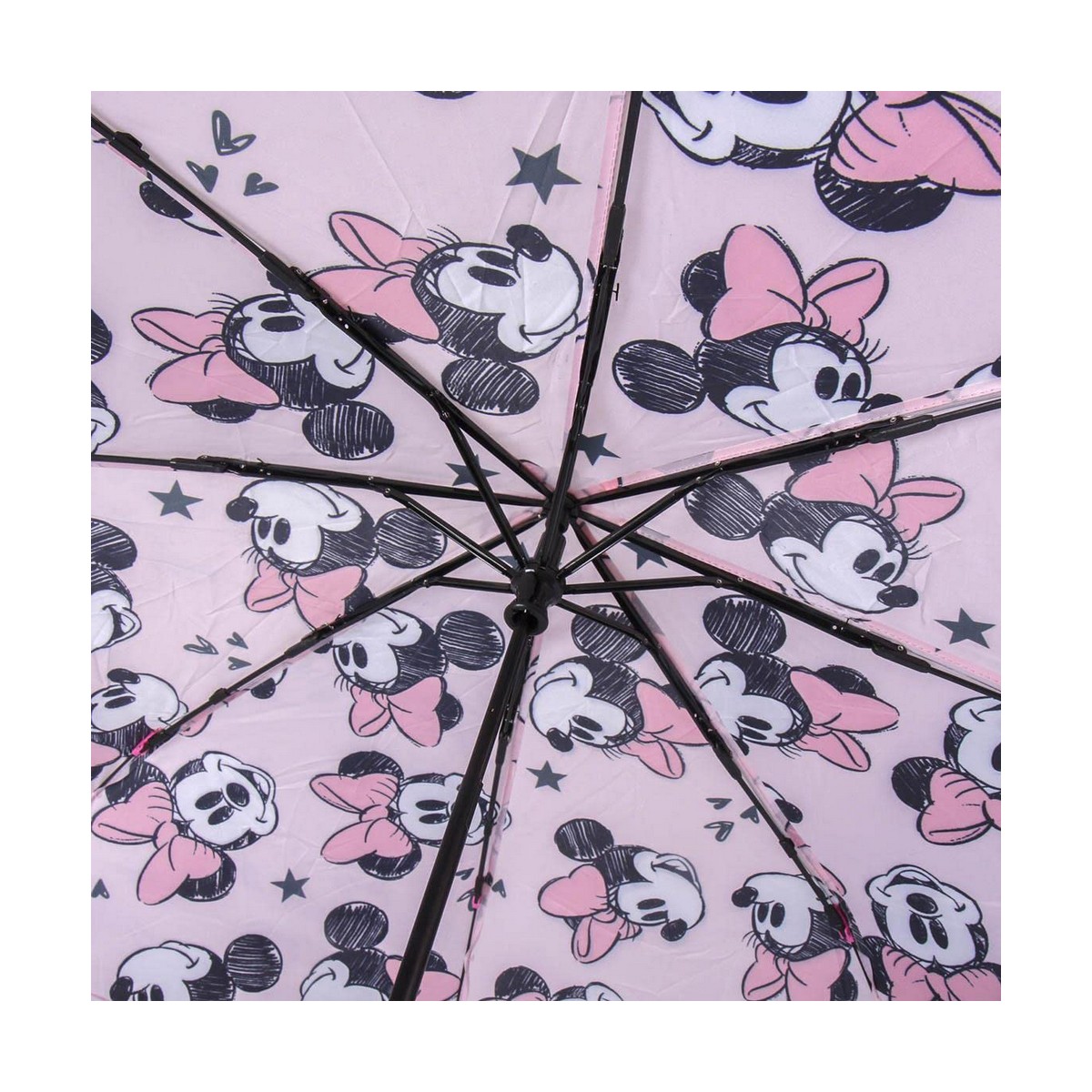 Umbrelă Pliabilă Minnie Mouse Roz (Ø 92 cm)