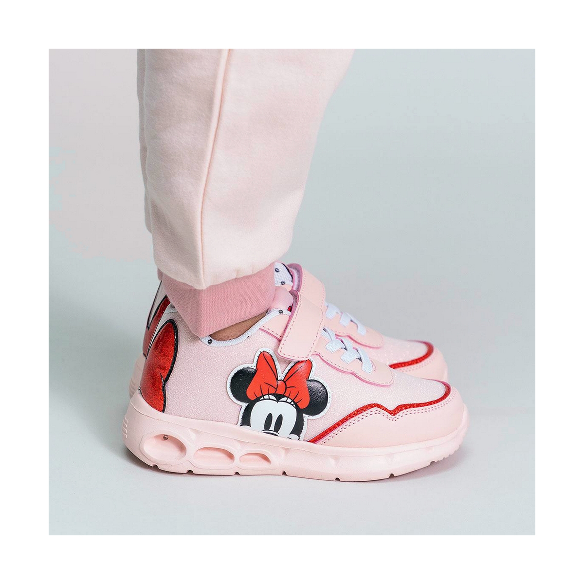 Adidași cu LED Minnie Mouse Roz - Mărime la picior 30