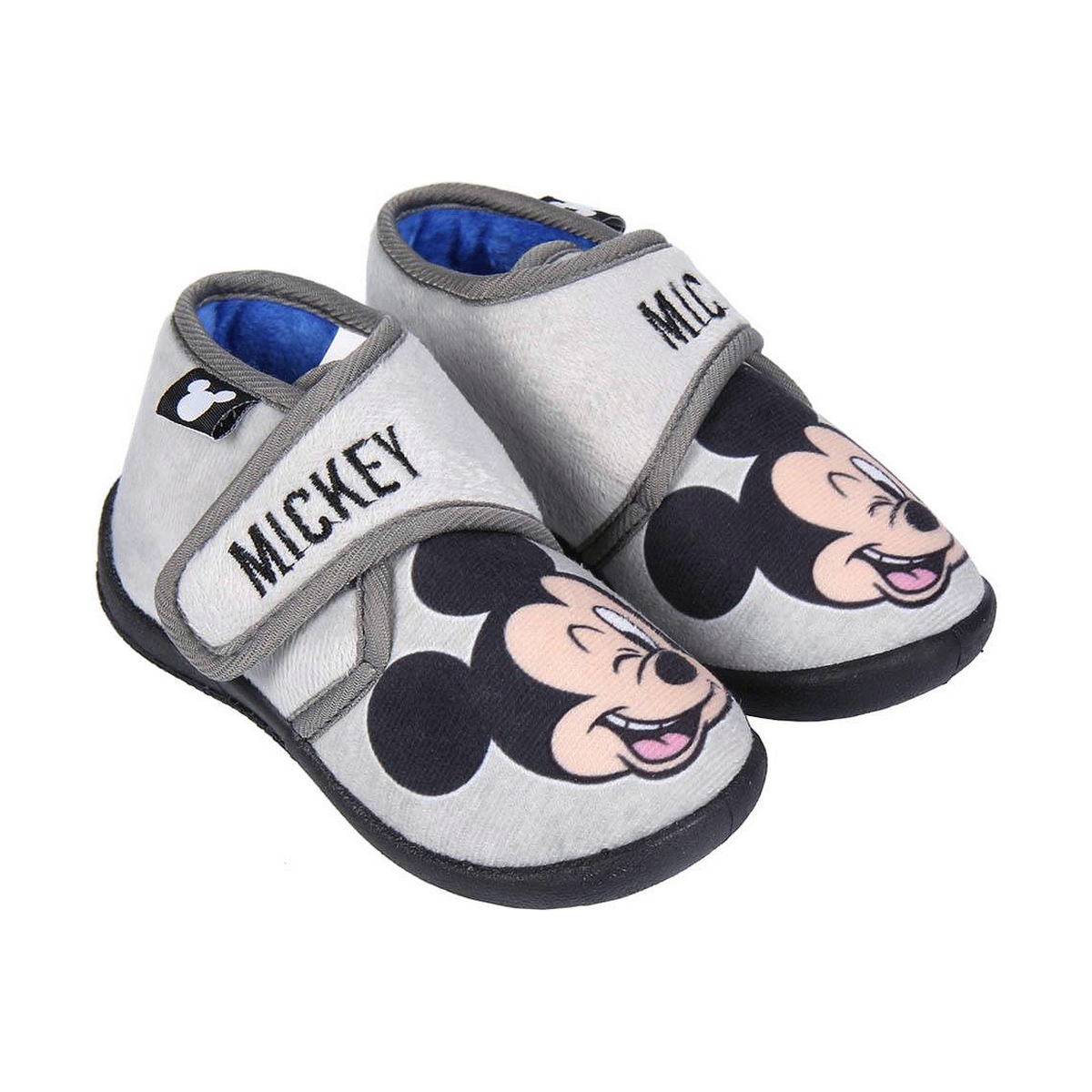 Papucii de Casă 3D Mickey Mouse Gri deschis - Mărime la picior 21