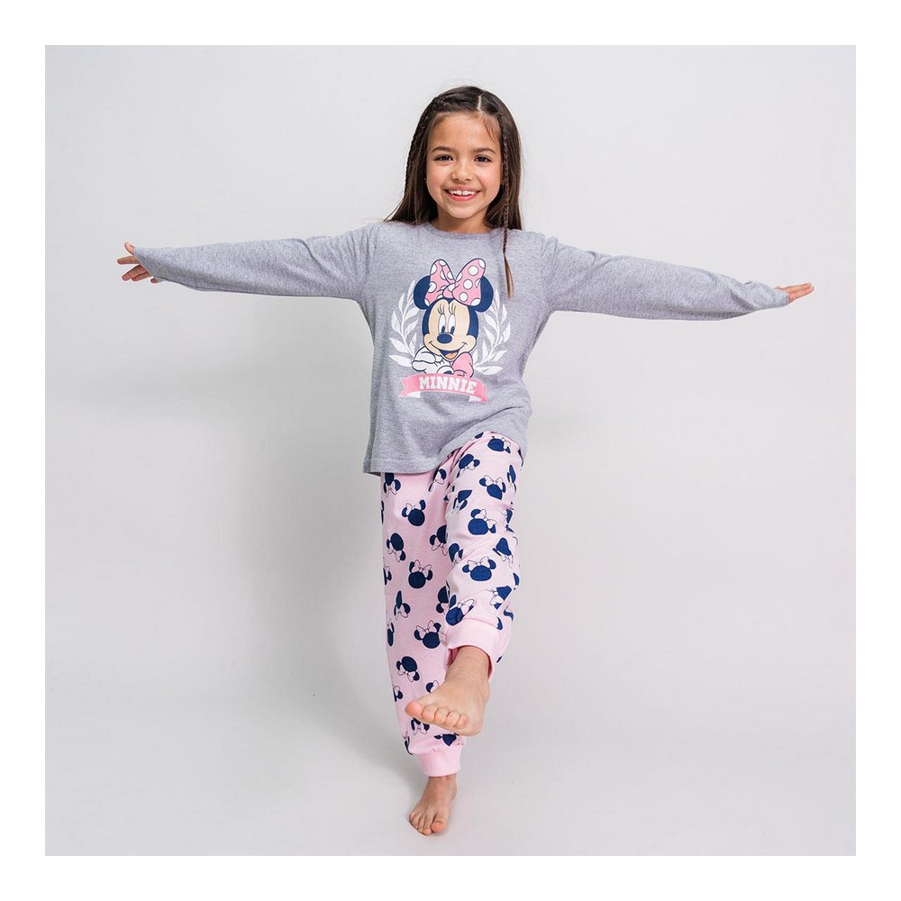 Pijama Infantil Minnie Mouse Gri - Mărime 2 Ani