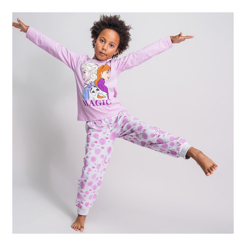 Pijama Infantil Frozen Gri - Mărime 3 Ani