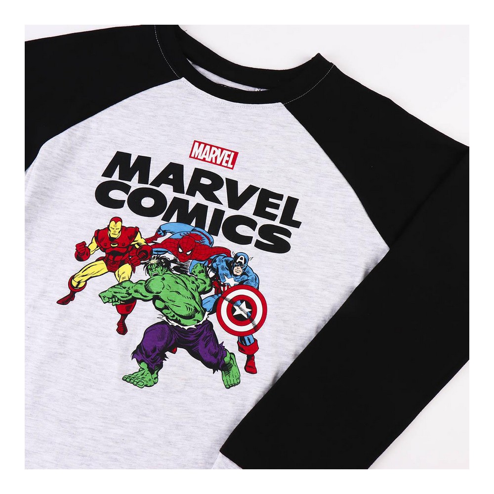 Pijama Infantil Marvel Gri - Mărime 8 Ani