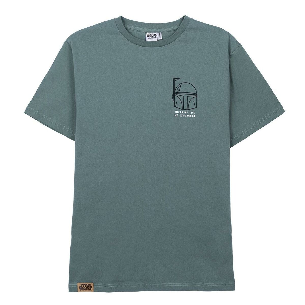 Tricou cu Mânecă Scurtă Bărbați Boba Fett Verde - Mărime S