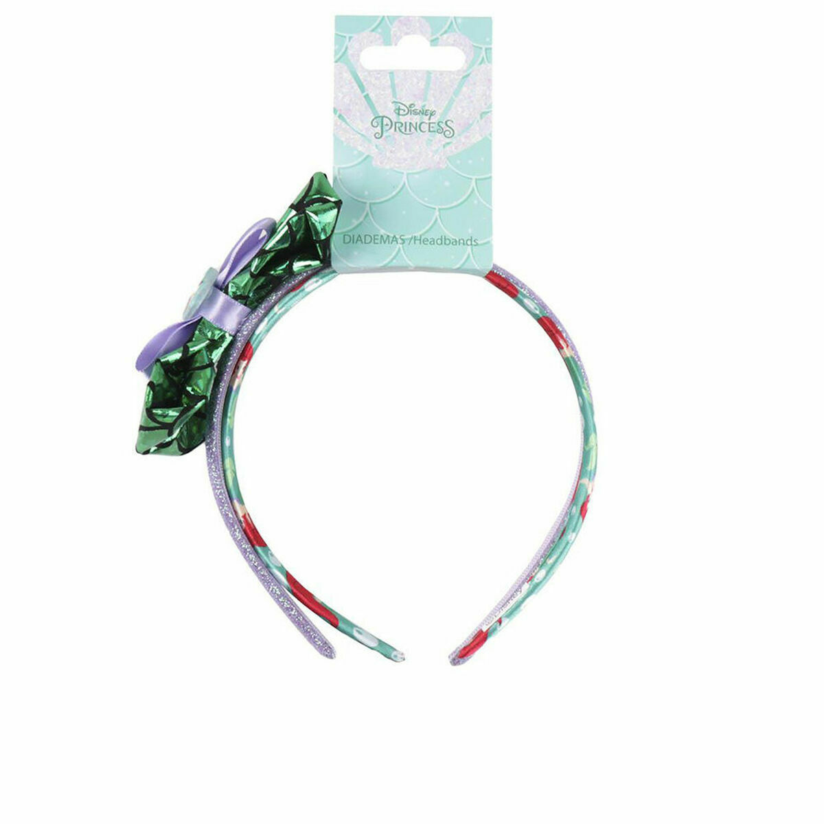 Diademă Princesses Disney   Turquoise (2 Piese)