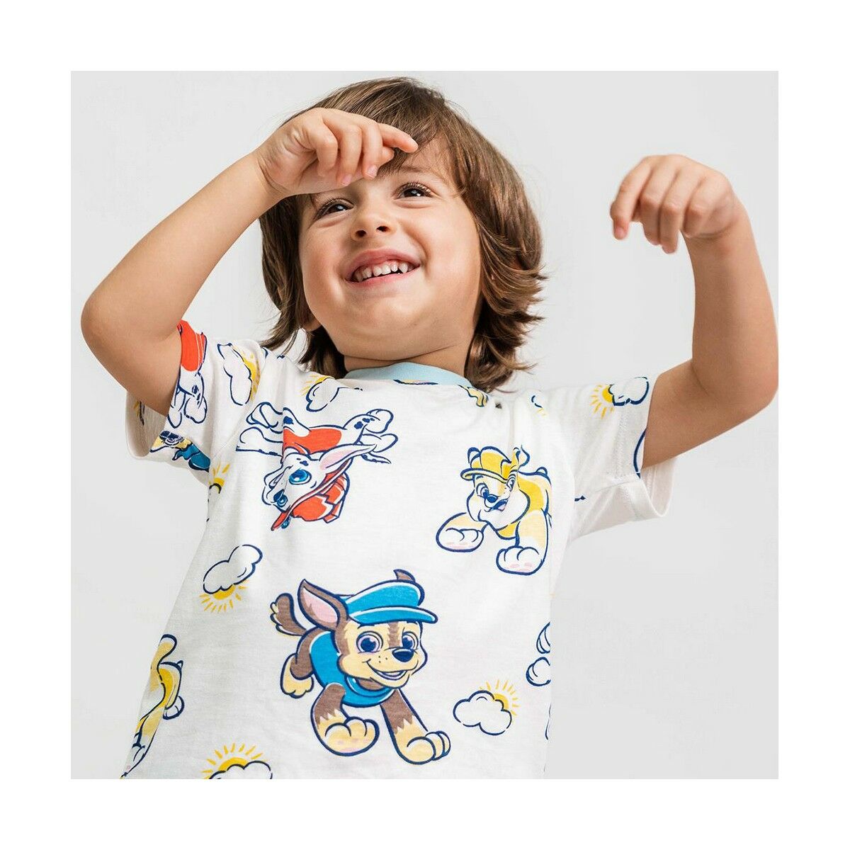 Tricou cu Mânecă Scurtă The Paw Patrol Bej - Mărime 18 Luni