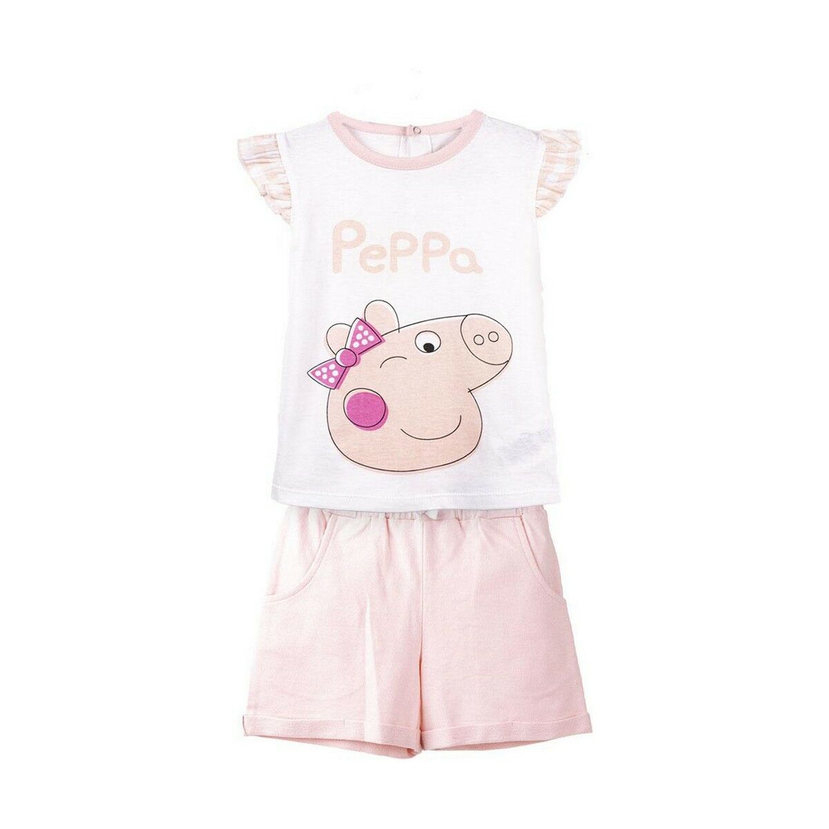 Set de lenjerie/haine Peppa Pig Infantil Alb - Mărime 18 Luni