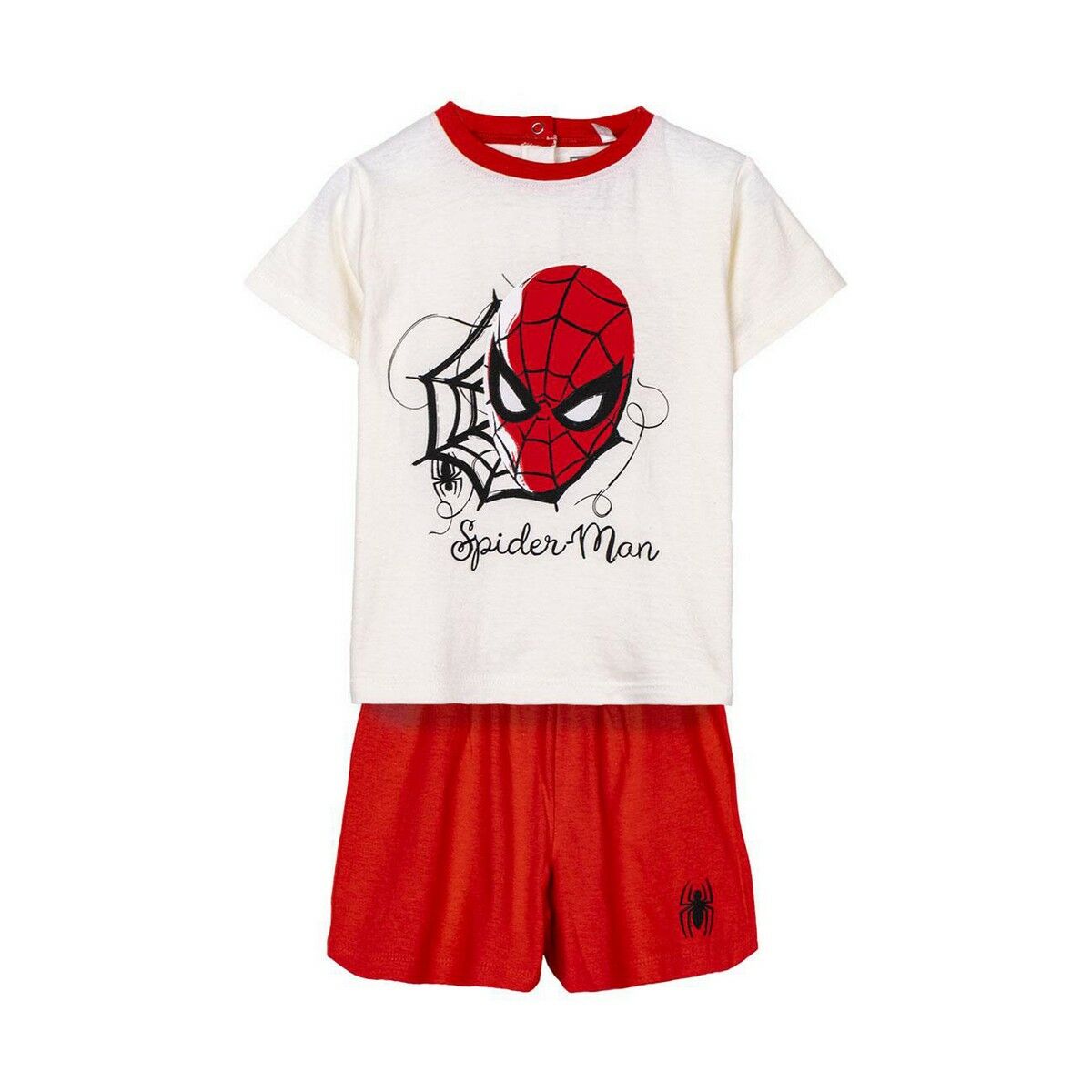Pijama Infantil Spiderman Roșu - Mărime 18 Luni