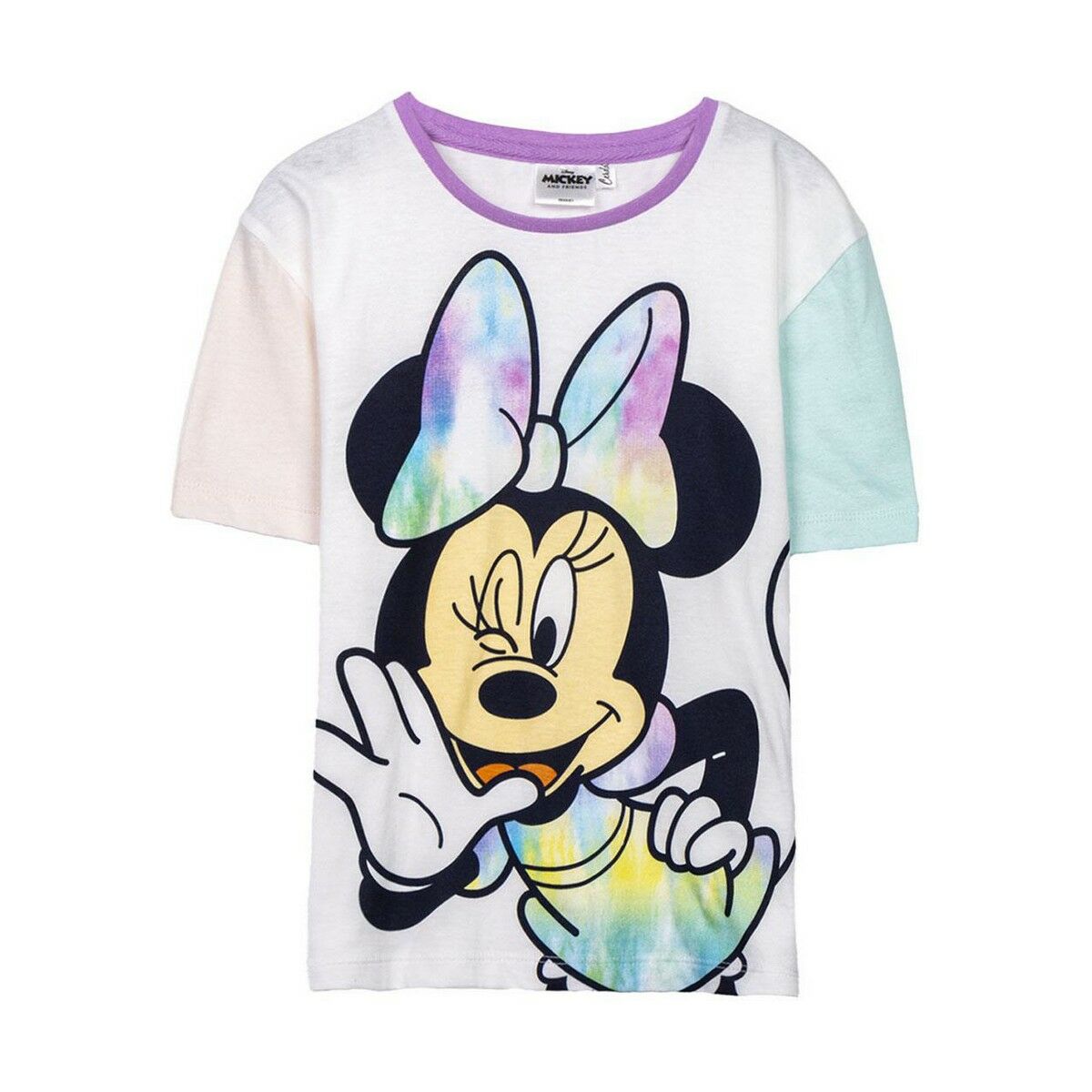 Tricou cu Mânecă Scurtă pentru Copii Minnie Mouse Multicolor - Mărime 7 Ani