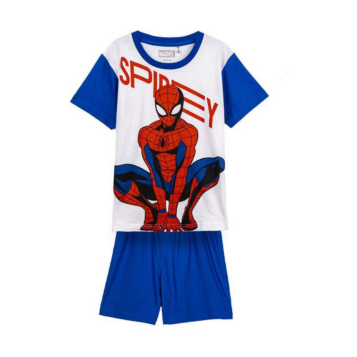 Pijama Infantil Spiderman Albastru - Mărime 4 Ani