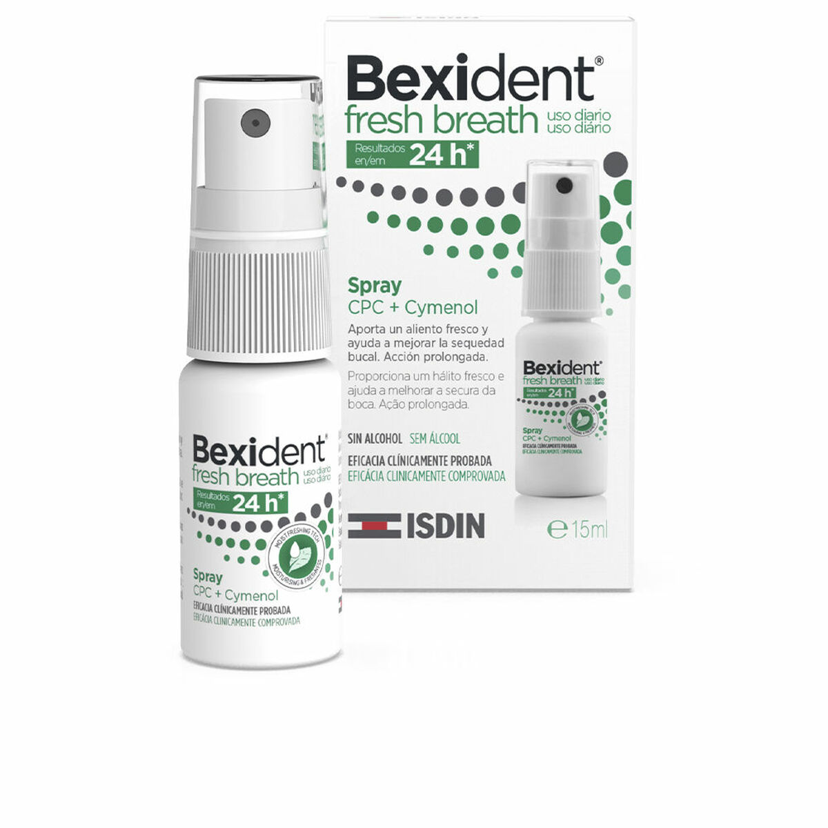 Protector pentru gură Isdin Bexident Spray Respirație Proaspătă (15 ml)