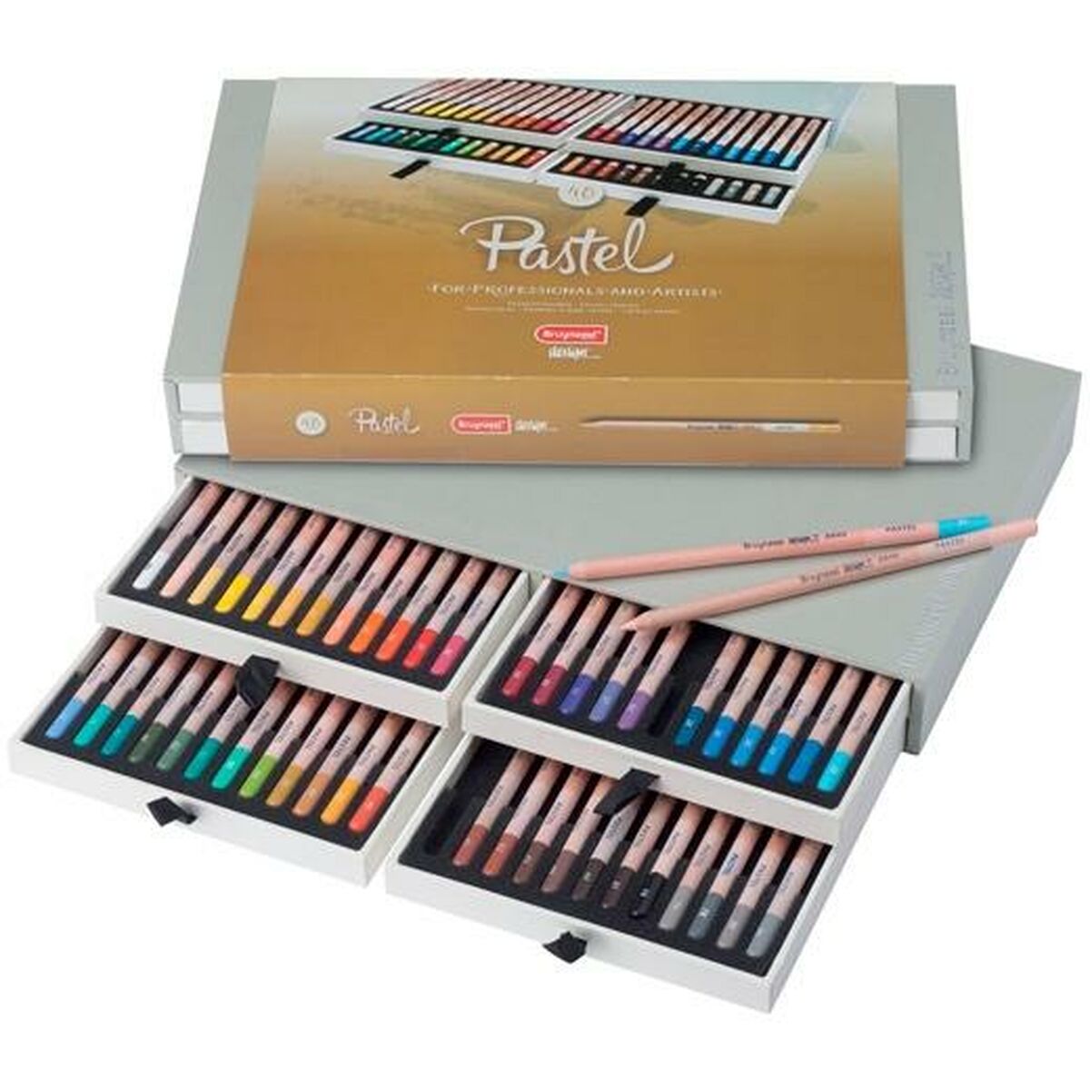 Creioane culori Bruynzeel Design Pastel 48 Piese Multicolor