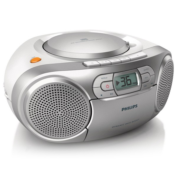 Radiocasetofon Philips AZ127/12 FM 2W Argintiu