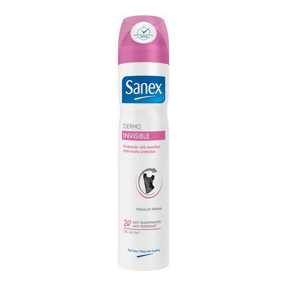 Deodorant Spray Dermo Invisible Sanex (200 ml)