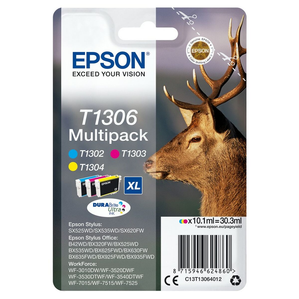 Cartuș cu Cerneală Originală Epson T1306 Tricolor