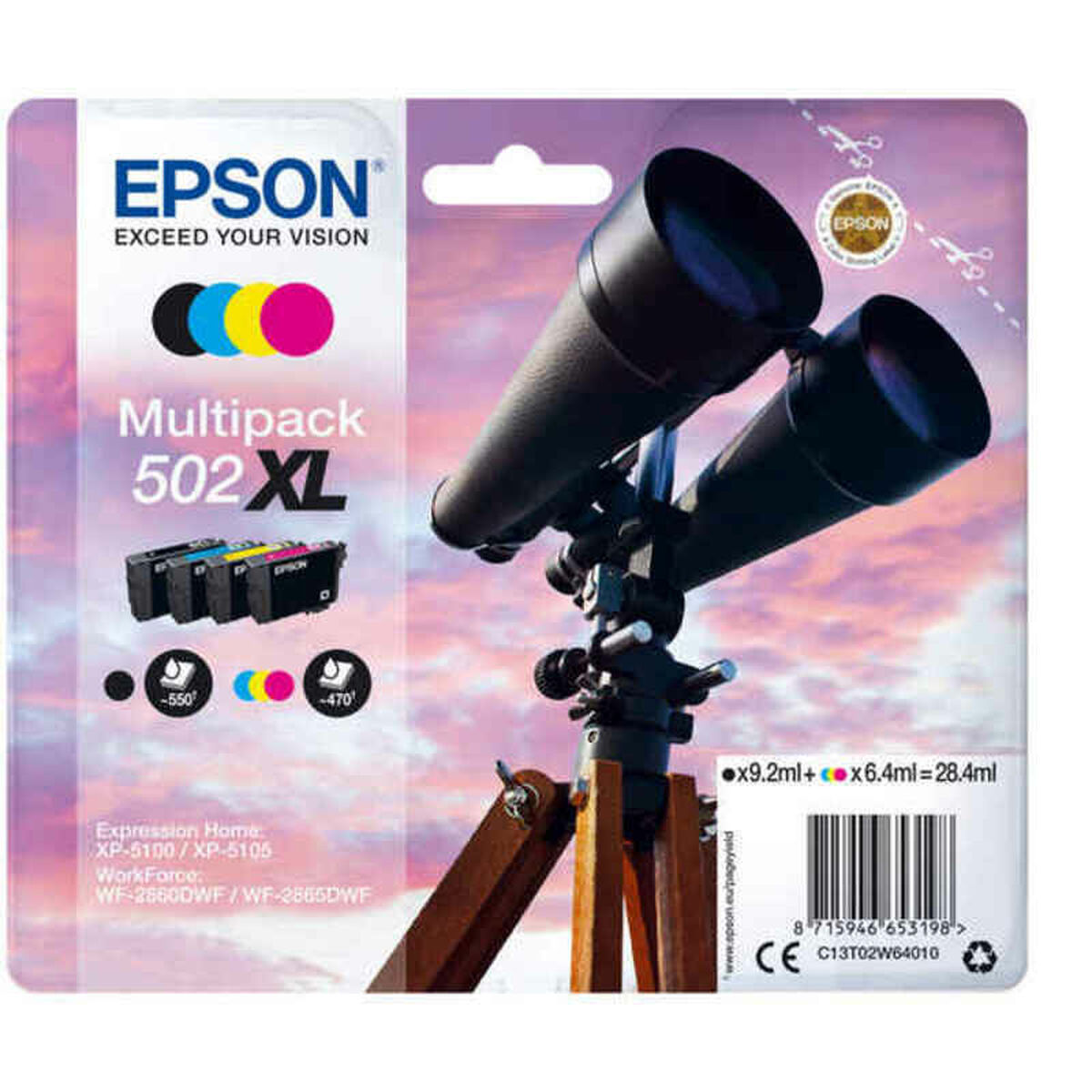 Cartuș cu Cerneală Originală Epson 502XL Multicolor