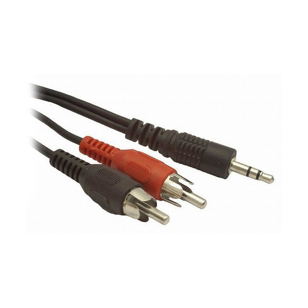 Cablu Audio Jack la 2 RCA GEMBIRD CCA-458 Negru (1,5 m)