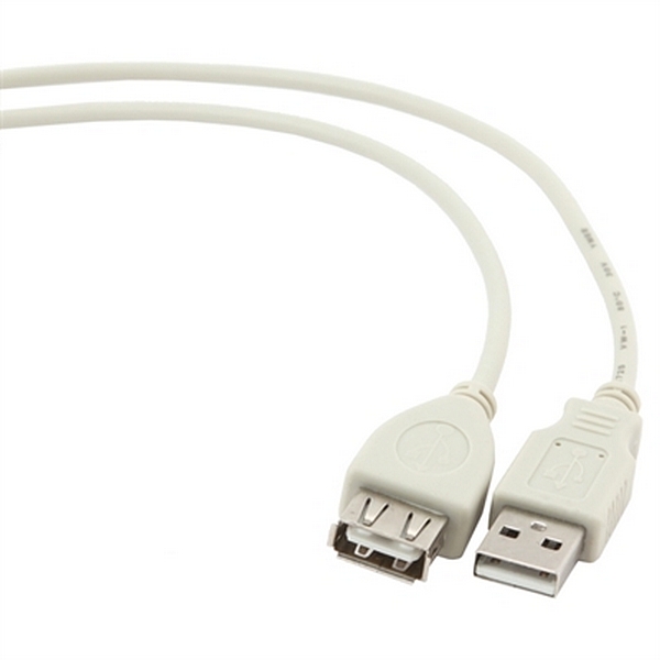 Cablu Prelungitor USB GEMBIRD CC-USB2-AMAF-75CM/30 Alb