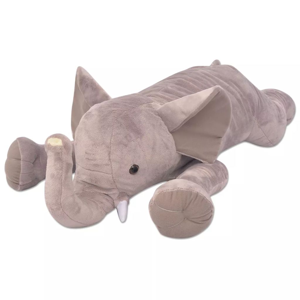 Elefant de pluș de jucărie XXL, 120 cm