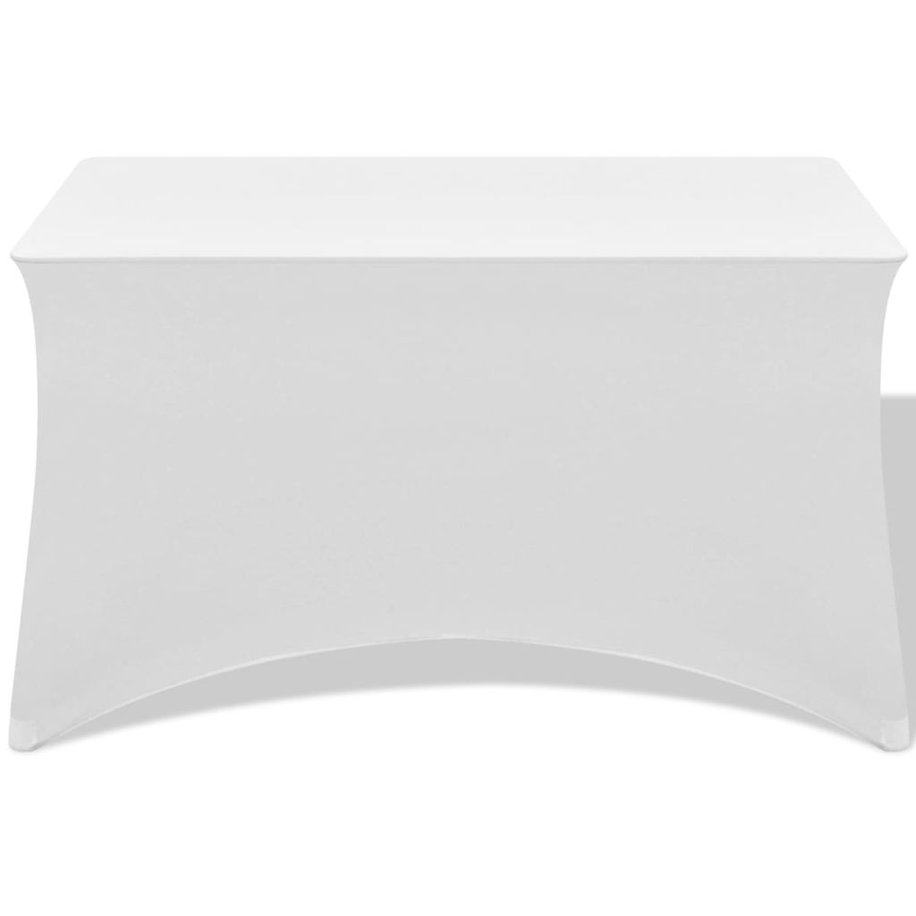 Huse elastice pentru masă, 120 x 60,5 x 74 cm , alb, 2 buc.