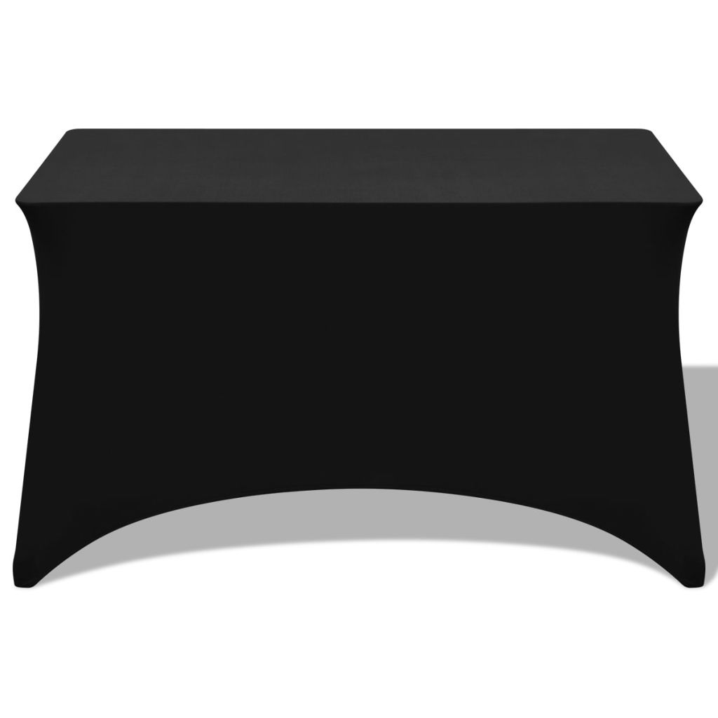 Huse de masă elastice, 183 x 76 x 74 cm, 2 buc., Negre