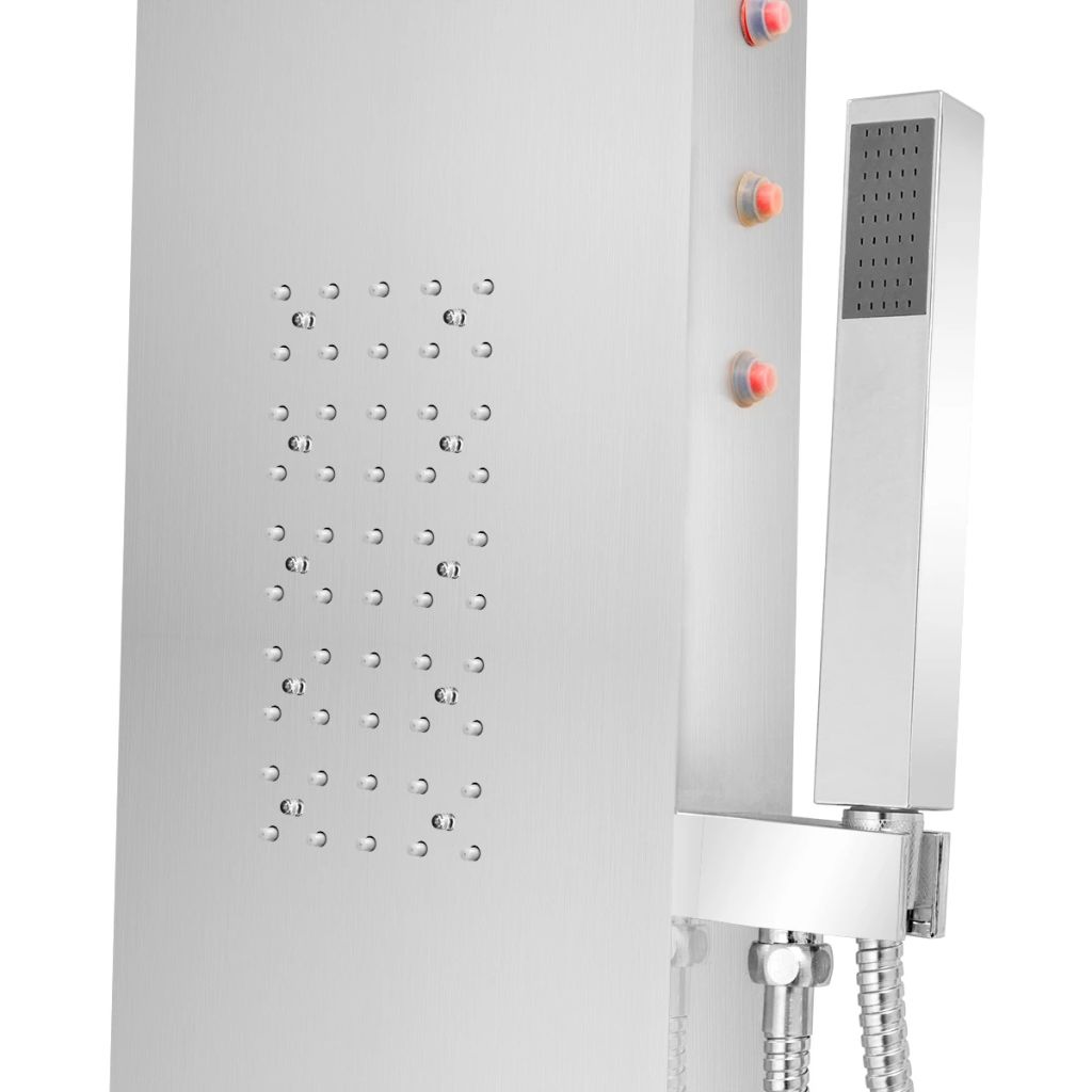 Sistem panel de duș curbat, oțel inoxidabil