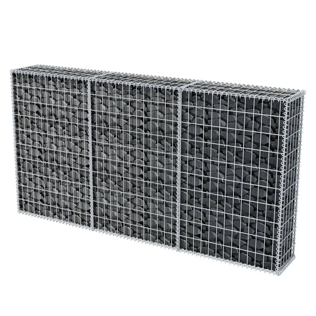 Coș gabion, 200 x 30 x 100 cm, oțel galvanizat