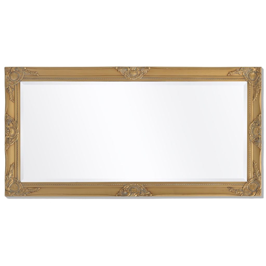 Oglindă verticală în stil baroc, 120 x 60 cm, auriu