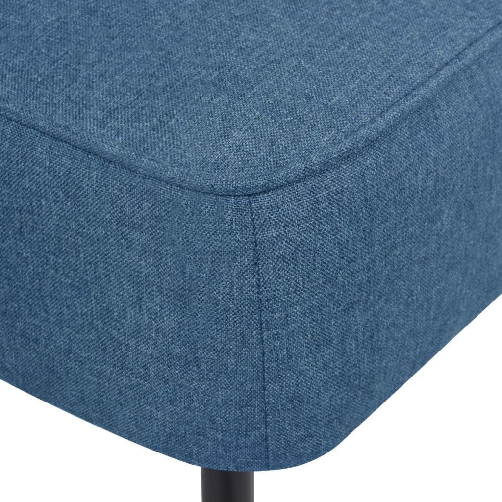 Scaun cocktail, albastru, material textil