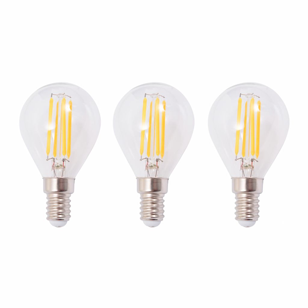 Lustră cu 3 becuri cu LED filament 12 W