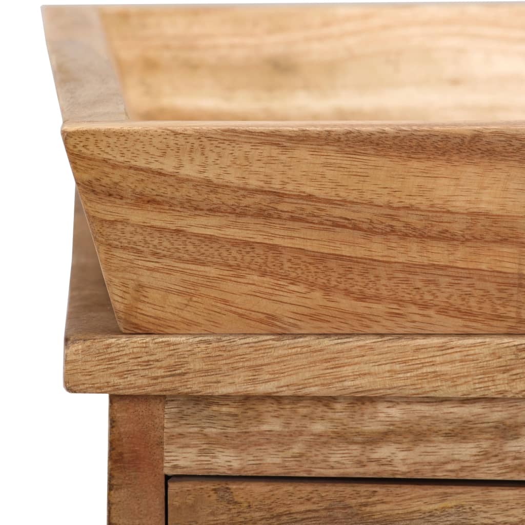 Masă laterală din lemn masiv de mango, 65 x 40 x 76 cm