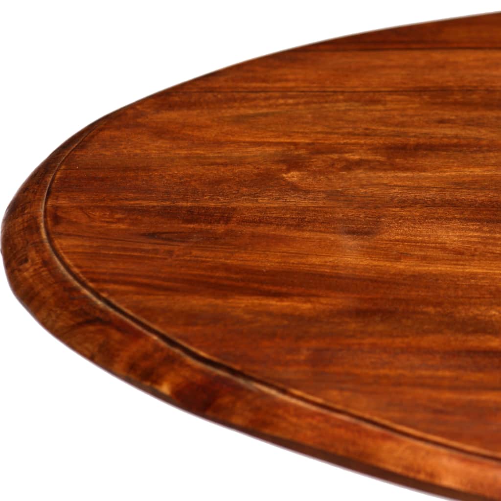 Masă bucătărie, lemn masiv acacia, finisaj sheesham, 80x76 cm