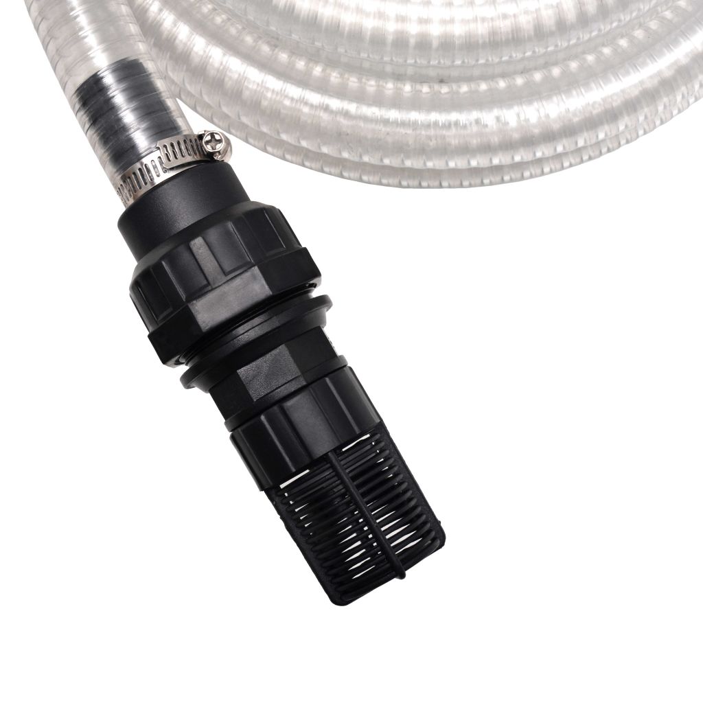 Furtun de aspirare cu racorduri, alb, 2 mm, 4 m