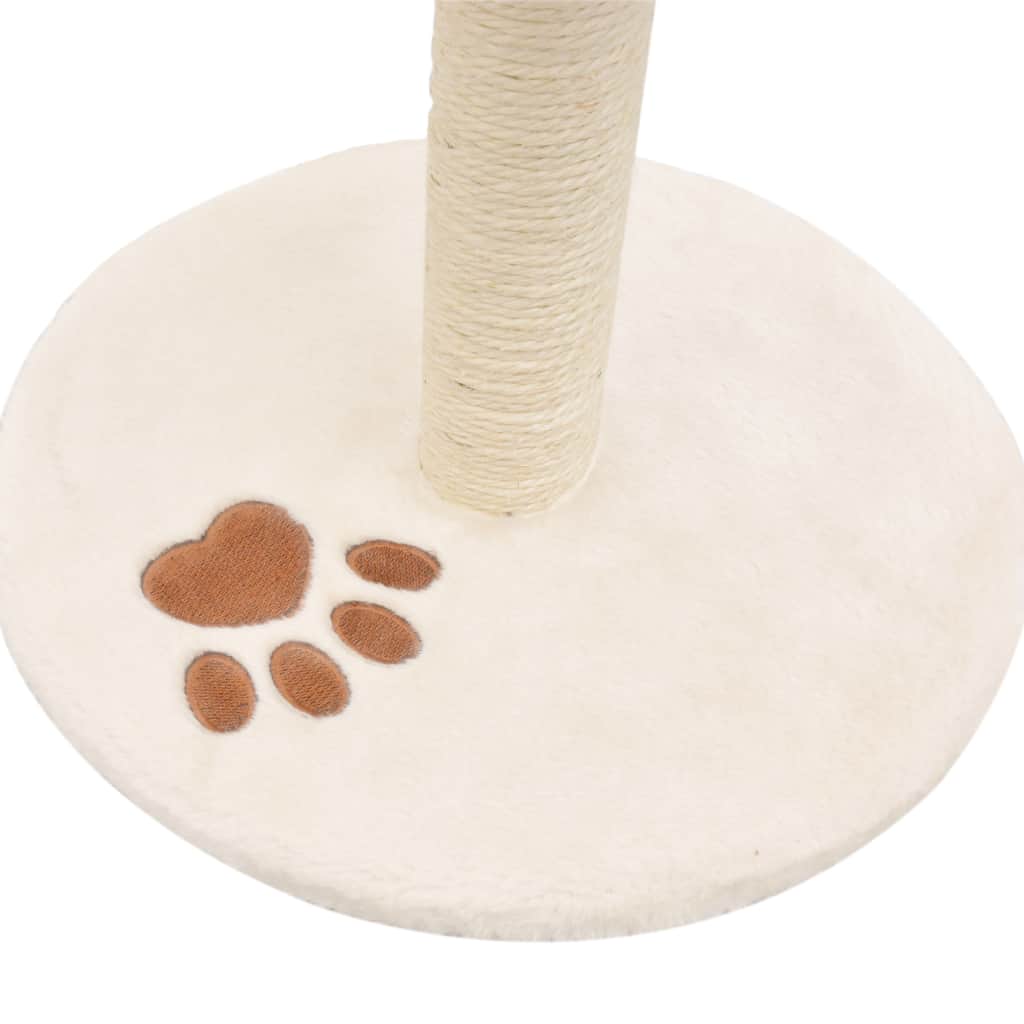 Ansamblu pisici, stâlp funie sisal 40 cm Bej și maro