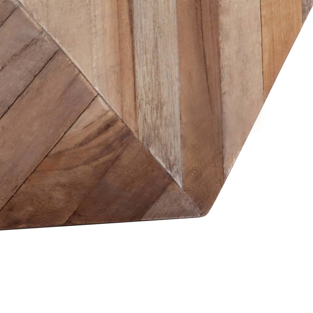Masă laterală, 40 x 40 x 40 cm, lemn de tec reciclat