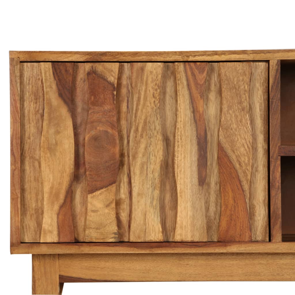Comodă TV, lemn masiv de sheesham, 118 x 30 x 40 cm