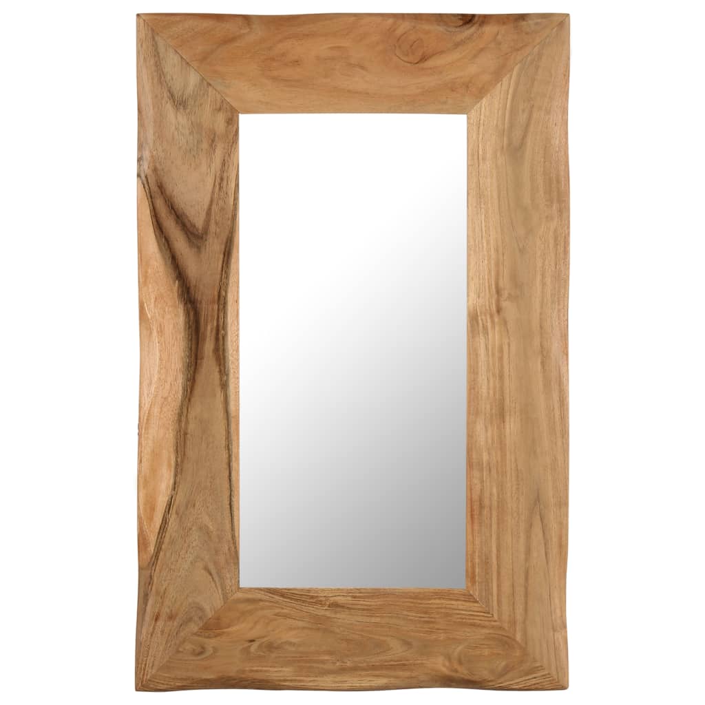 Oglindă cosmetică, 50 x 80 cm, lemn masiv de acacia