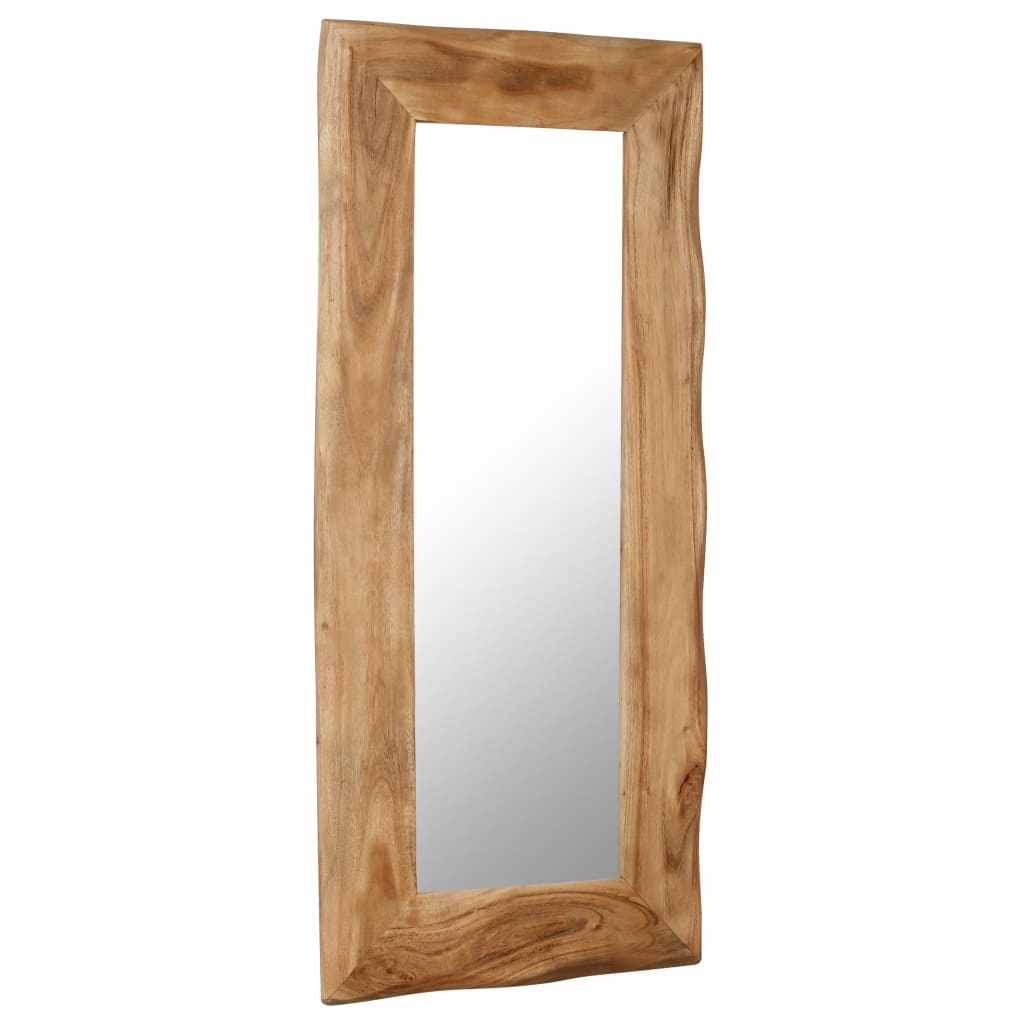 Oglindă cosmetică, 50 x 110 cm, lemn masiv de acacia