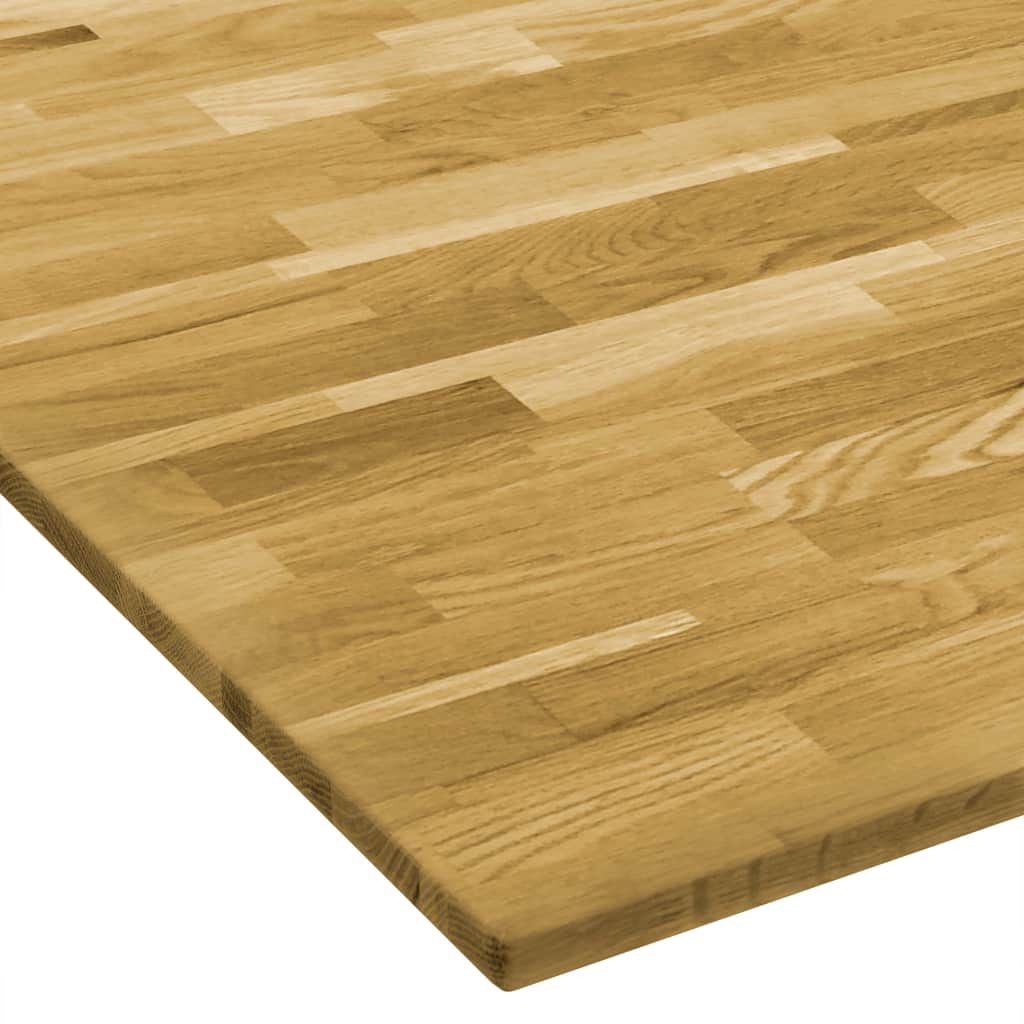 Blat de masă, lemn masiv de stejar, pătrat, 23 mm, 70x70 cm