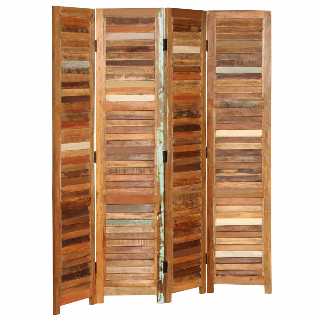 Paravan de cameră, lemn masiv reciclat 170 cm