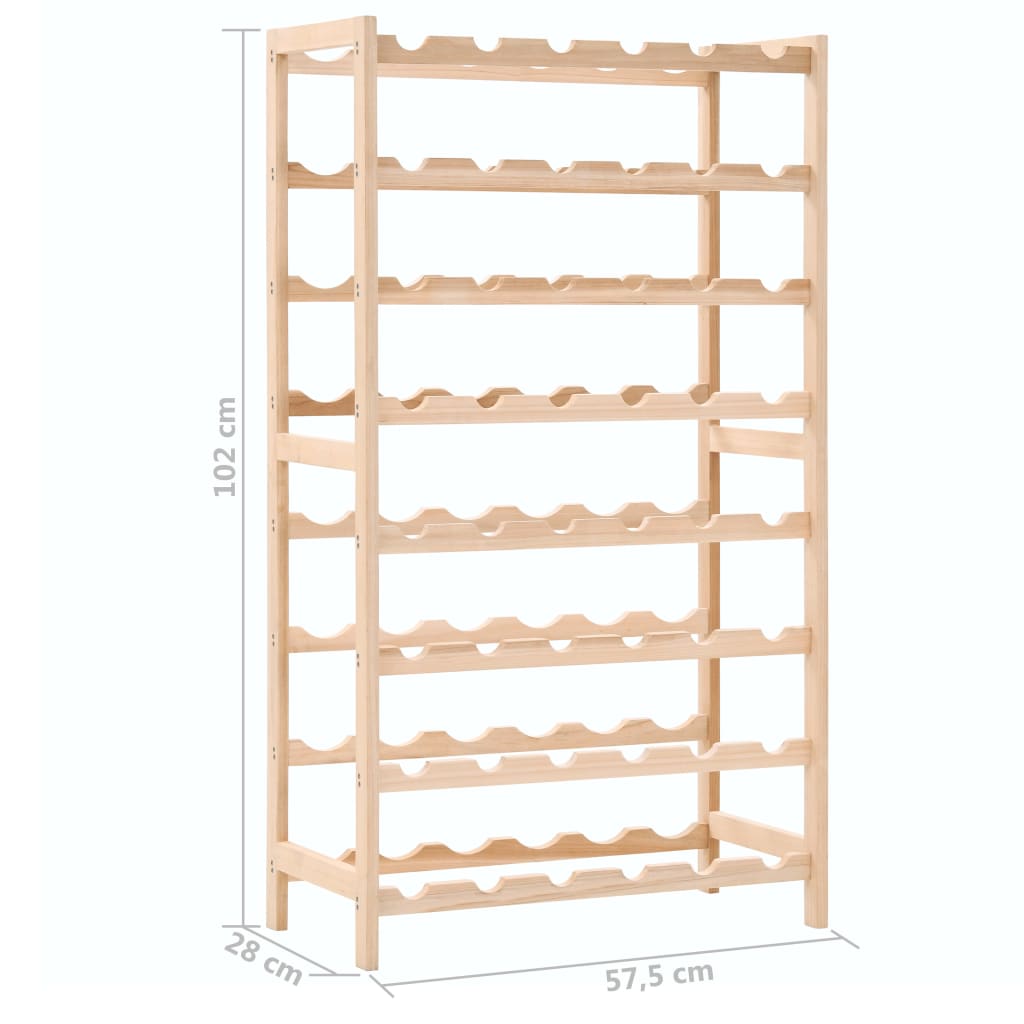 Suport sticle de vin, lemn de cedru, 57,5 x 28 x 102 cm