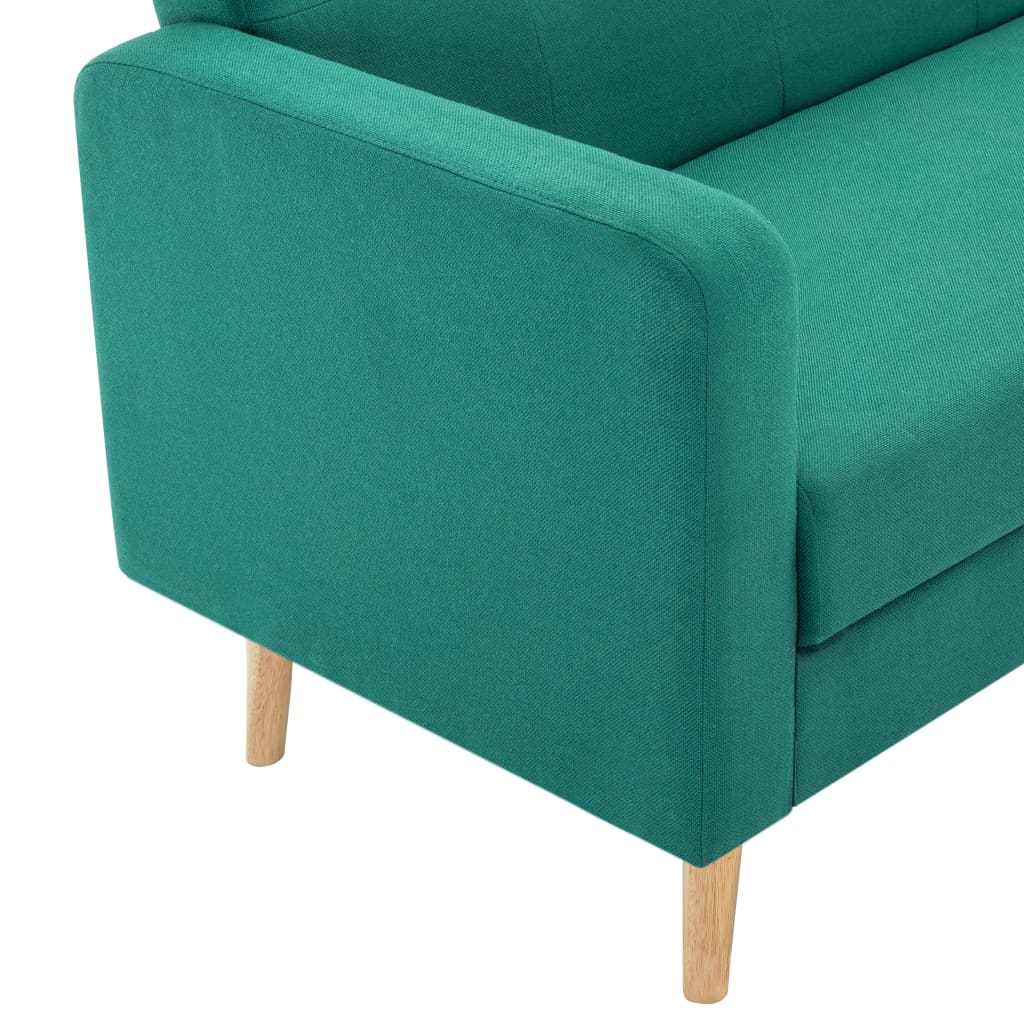 Canapea din material textil verde