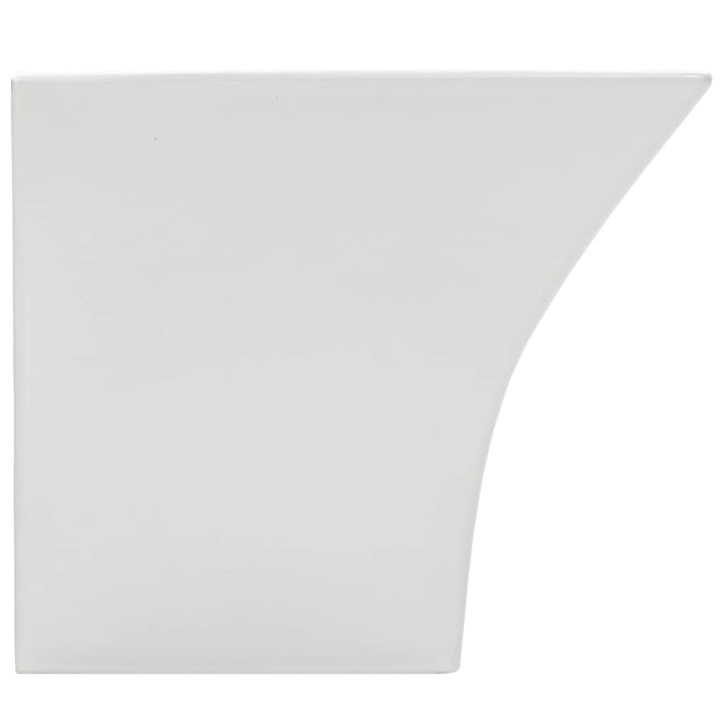 Chiuvetă ceramică suspendată pe perete, alb, 500x450x410 mm