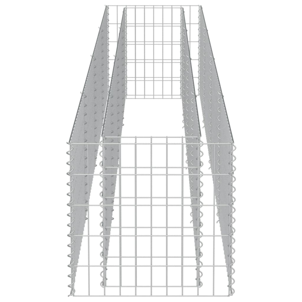 Jardinieră gabion, oțel galvanizat, 360 x 50 x 50 cm