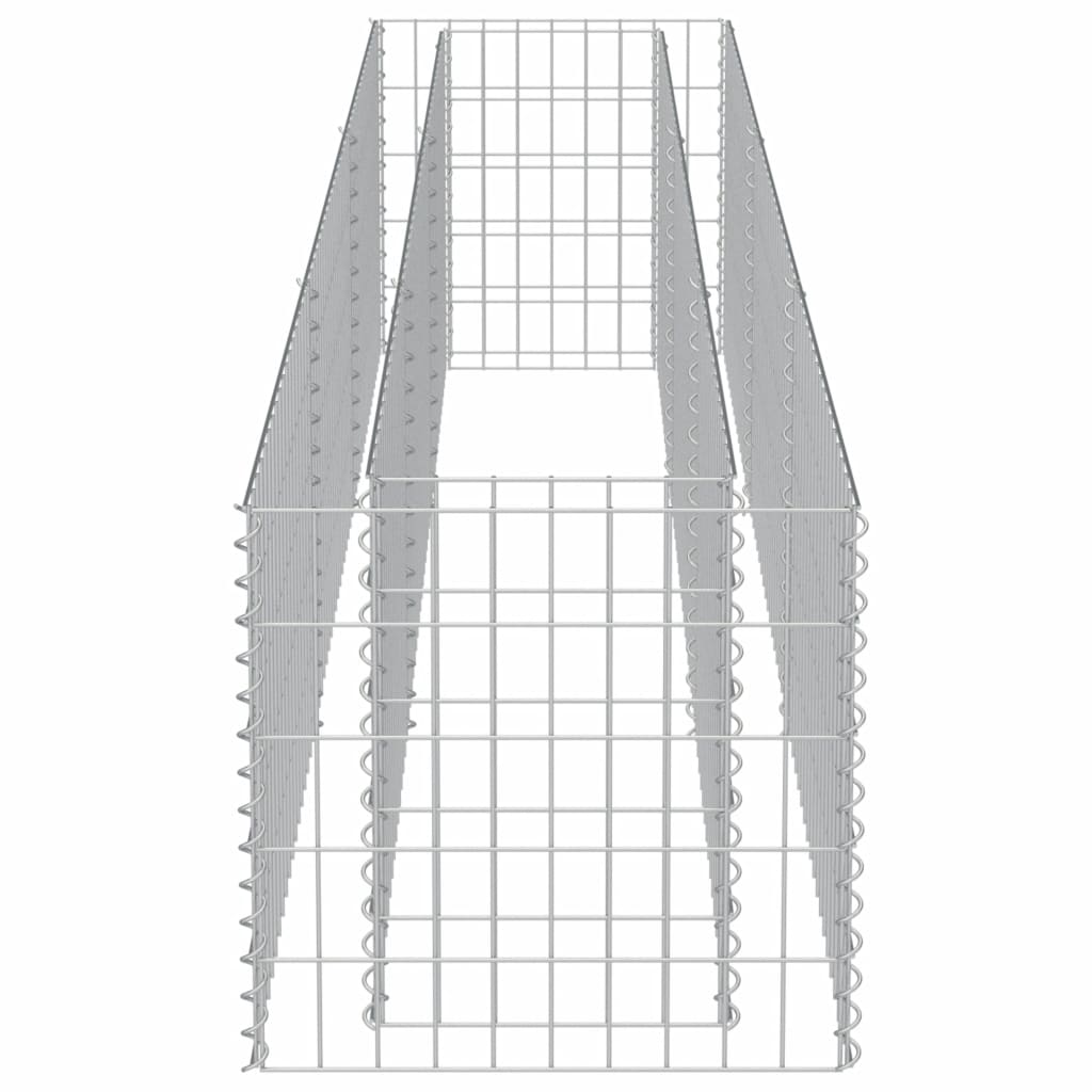 Jardinieră gabion, oțel galvanizat, 270 x 50 x 50 cm