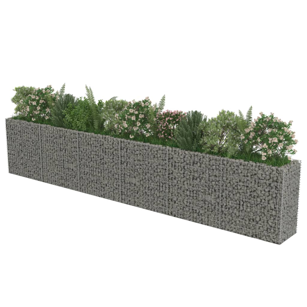 Gabion jardinieră din oțel galvanizat, 540 x 50 x 100 cm