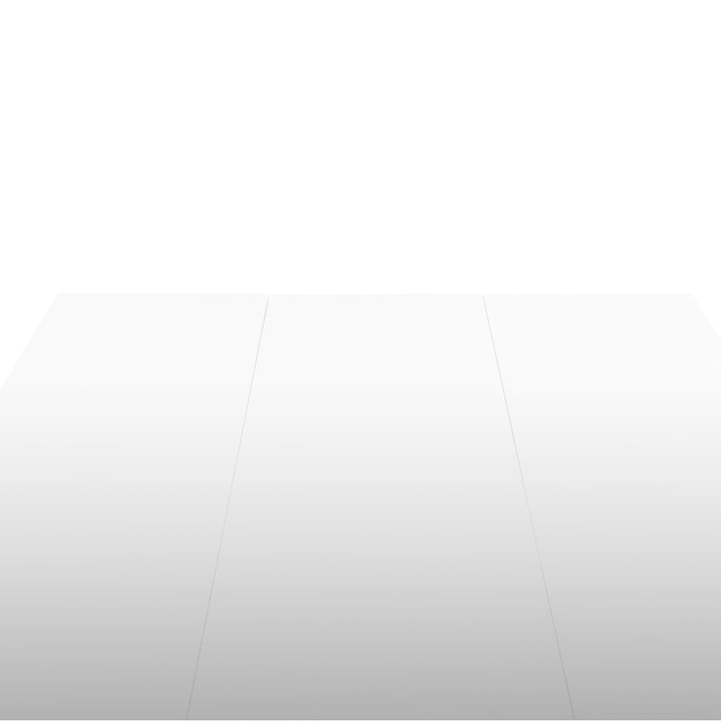 Masă de bucătărie, alb strălucitor, 179x89x81 cm