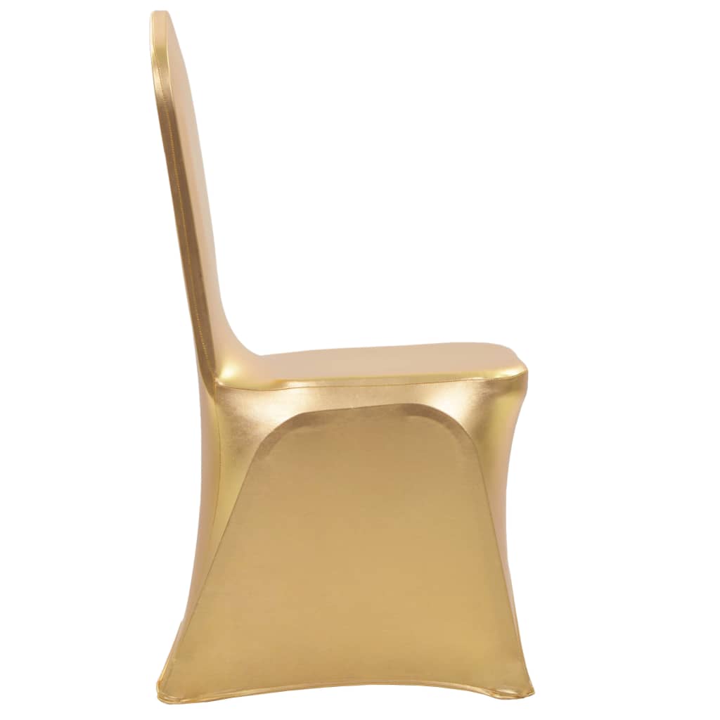Huse elastice pentru scaun, 25 buc., auriu